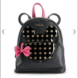 Dani by Danielle Nicole Disney’s Minnie Mouse Gold Polka Dot Mini Backpack NWT